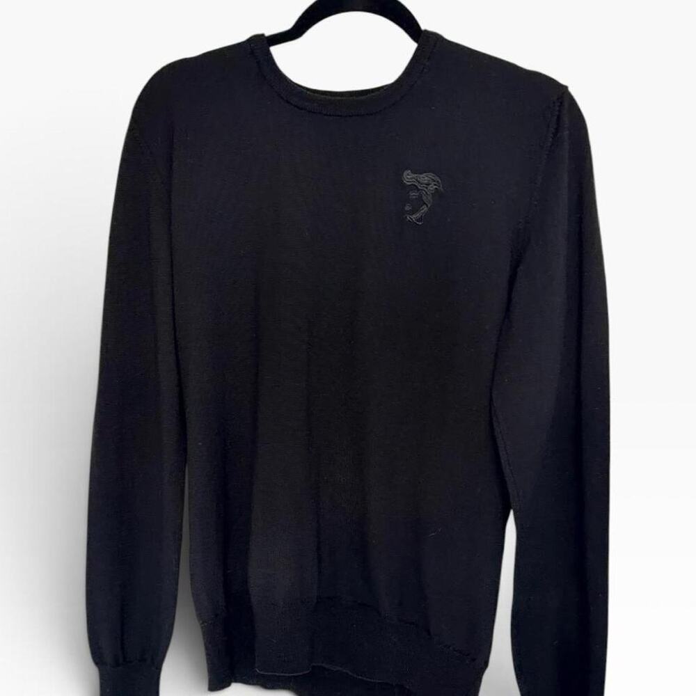 Authentic Versace Collection Mens Black Sweater Size Large
